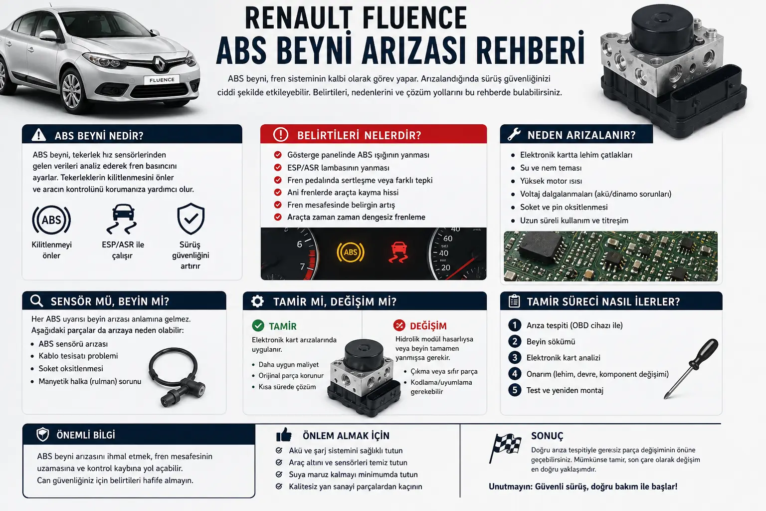 renault fluence abs beyni